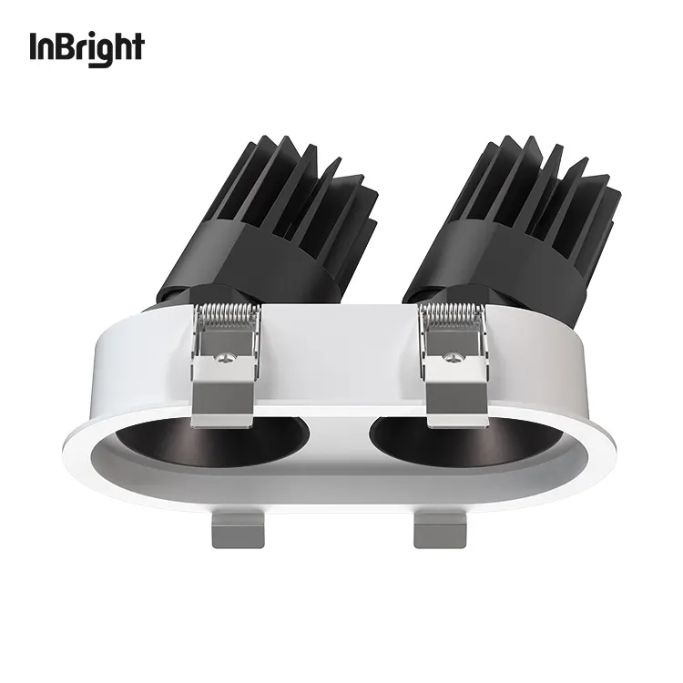 Adjustable Dimmable Recessed COB LED Downlight 8-25W IP65