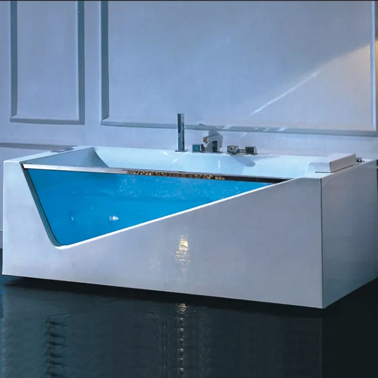 Acrylic Round Whirlpool Massage Bathtub 1.8m