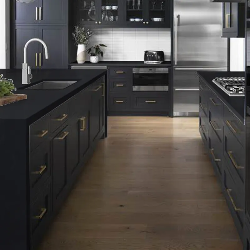 Black Matte Engineered Quartz Slab 3200x1600mm