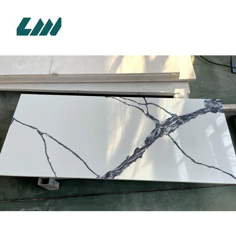 Marble-Look Engineered Quartz Slab 3200x1600mm