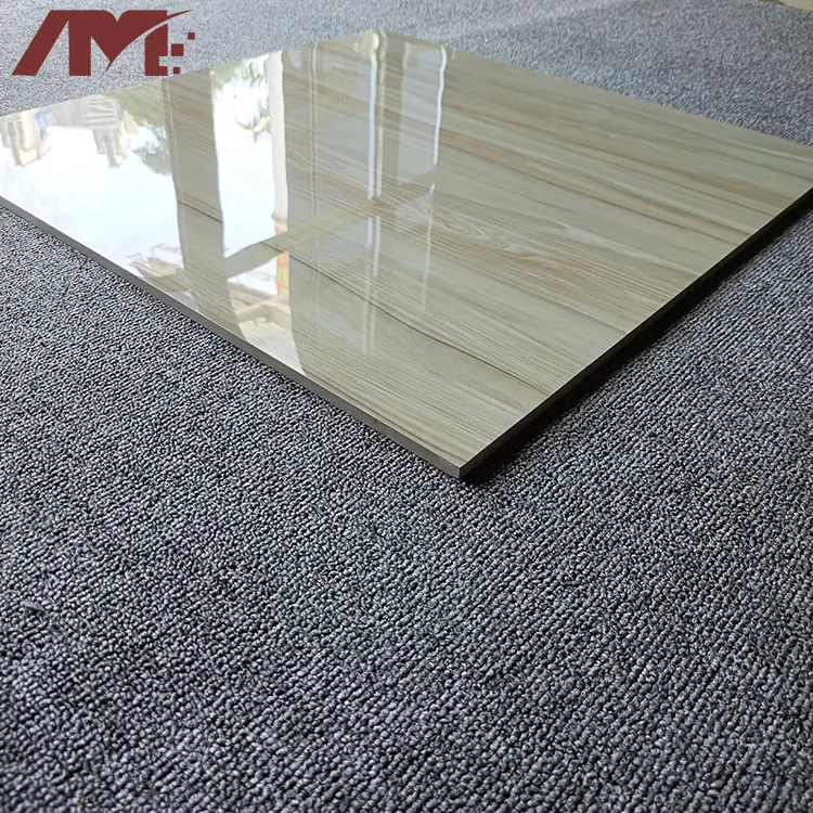 Wood-Look Polished Porcelain Floor Tile 600x600mm
