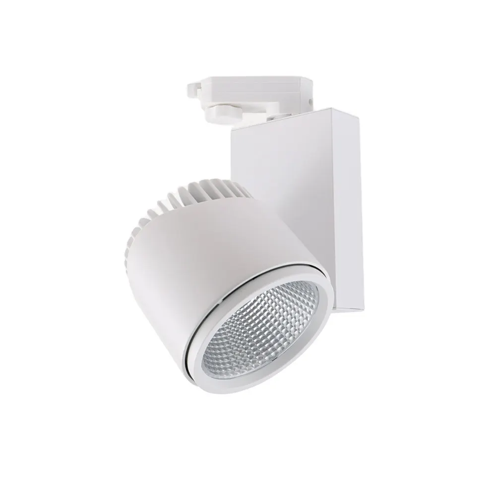 Dimmable Aluminum LED Track Spotlight 20-50W For 4-Wire Track