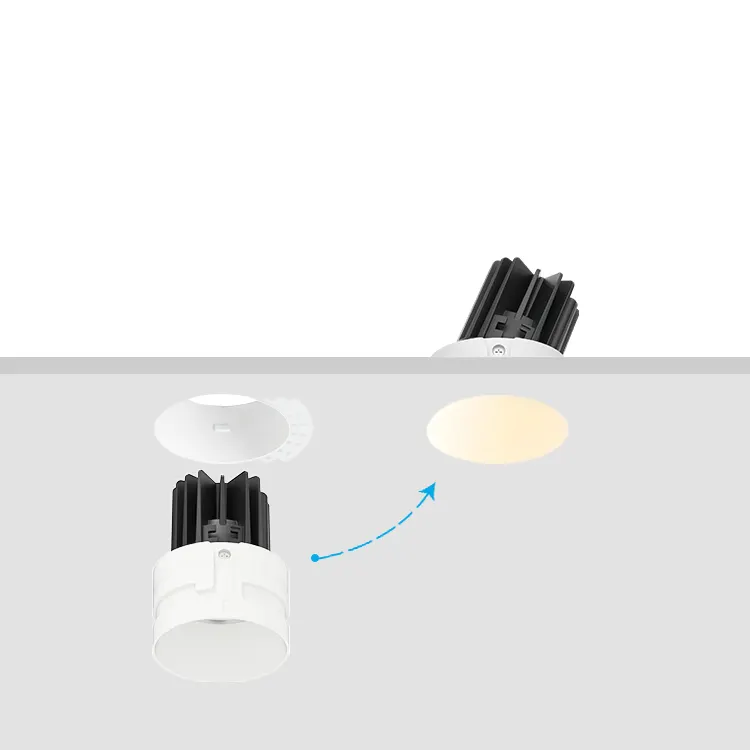Anti-Glare Recessed Aluminum COB LED Downlight 8/15W IP65