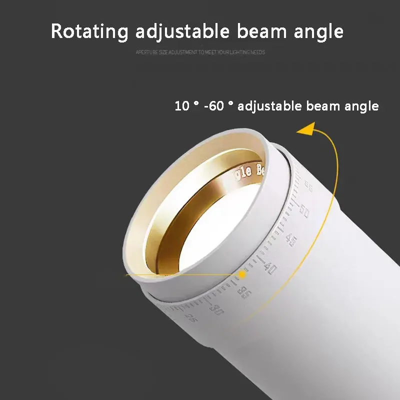 Adjustable Zoomable Aluminum LED Track Spotlight
