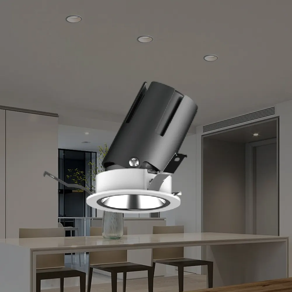 Anti-Glare Rotatable Recessed LED Downlight 1-9W