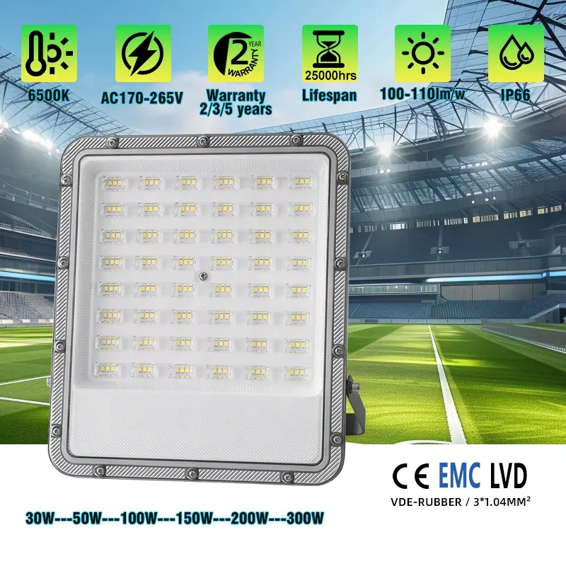 Aluminum LED Floodlight 200-400W/100-300W 100-265V IP65 100-265V
