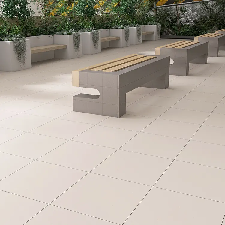 Granite-Look Gray Matte Porcelain Outdoor Tile 600x600mm