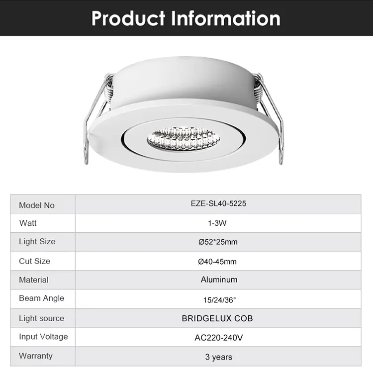 Aluminum COB LED Downlight