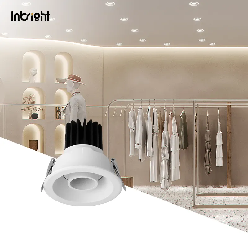 Anti-Glare Dimmable Recessed COB LED Downlight 8W IP65