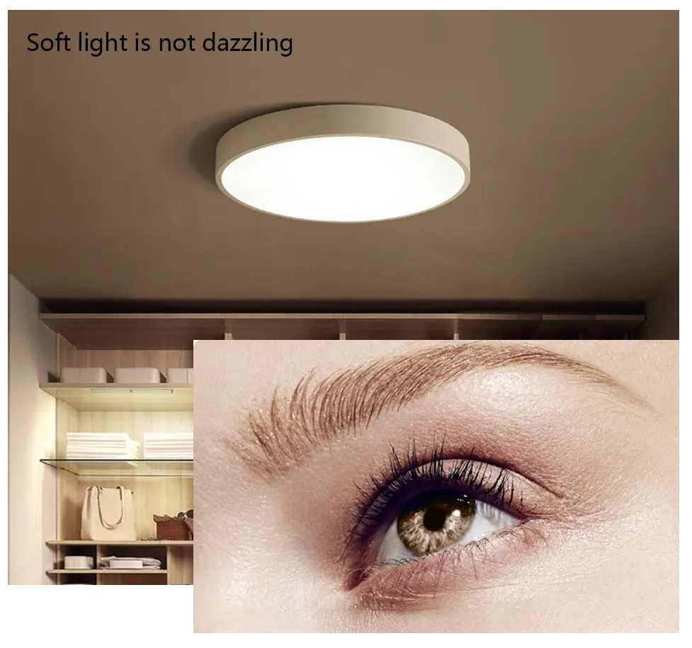 WiFi Aluminum LED Ceiling Light Black/White 24-100W
