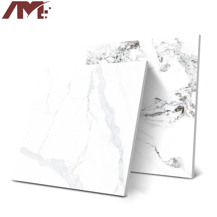 Calacatta White Porcelain Wall And Floor Tile 600x600mm product sample