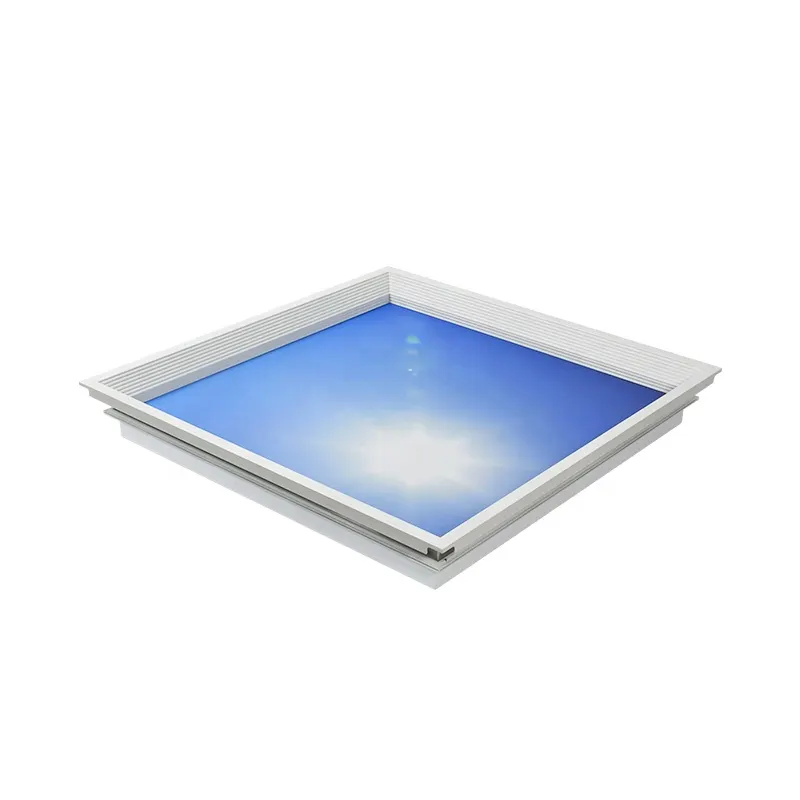 Smart Recessed Aluminum LED Sky Panel Light 600x600 Blue product sample