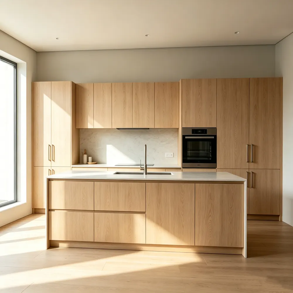 Modern Melamine Modular Kitchen Cabinet Set