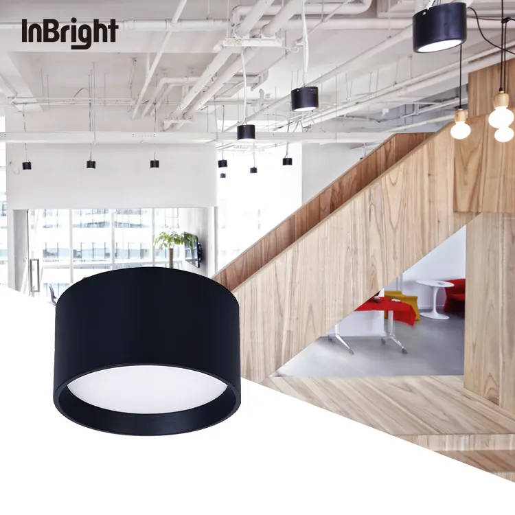 Anti-Glare Dimmable Surface-Mounted LED Downlight Black/White 9-18W 3500K