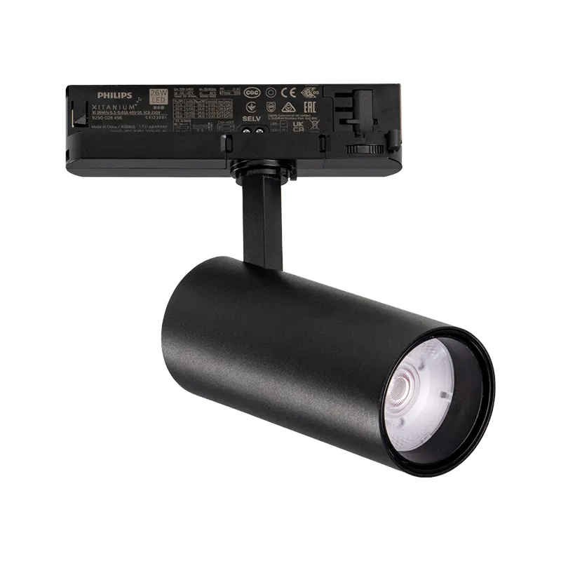Adjustable Slim Aluminum Magnetic LED Track Spotlight 15W 48V