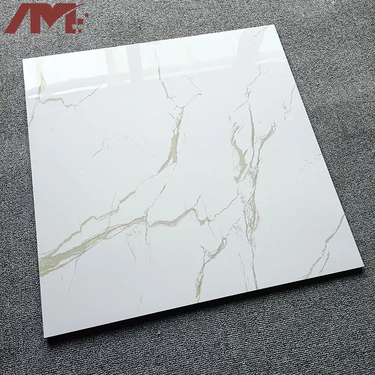 Stone-Look Polished Porcelain Floor Tile 600x600mm