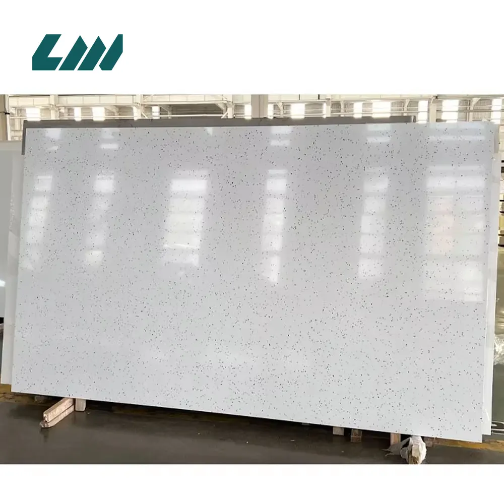 White Engineered Quartz Slab 3200x1600mm