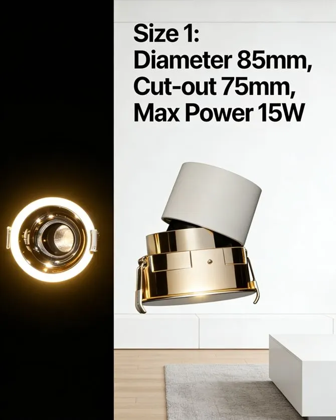 Adjustable Aluminum LED Track Spotlight 8-25W