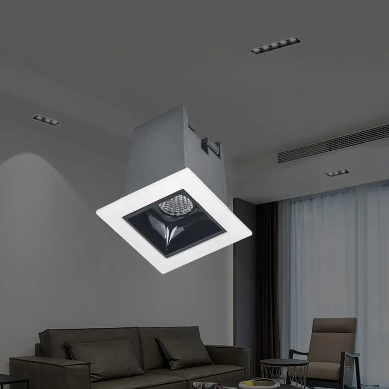 Recessed Square Aluminum LED Grille Spotlight