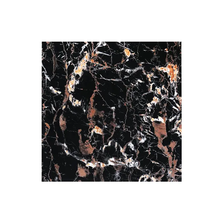 Marble-Look Glossy Porcelain Floor Tile 600x600mm