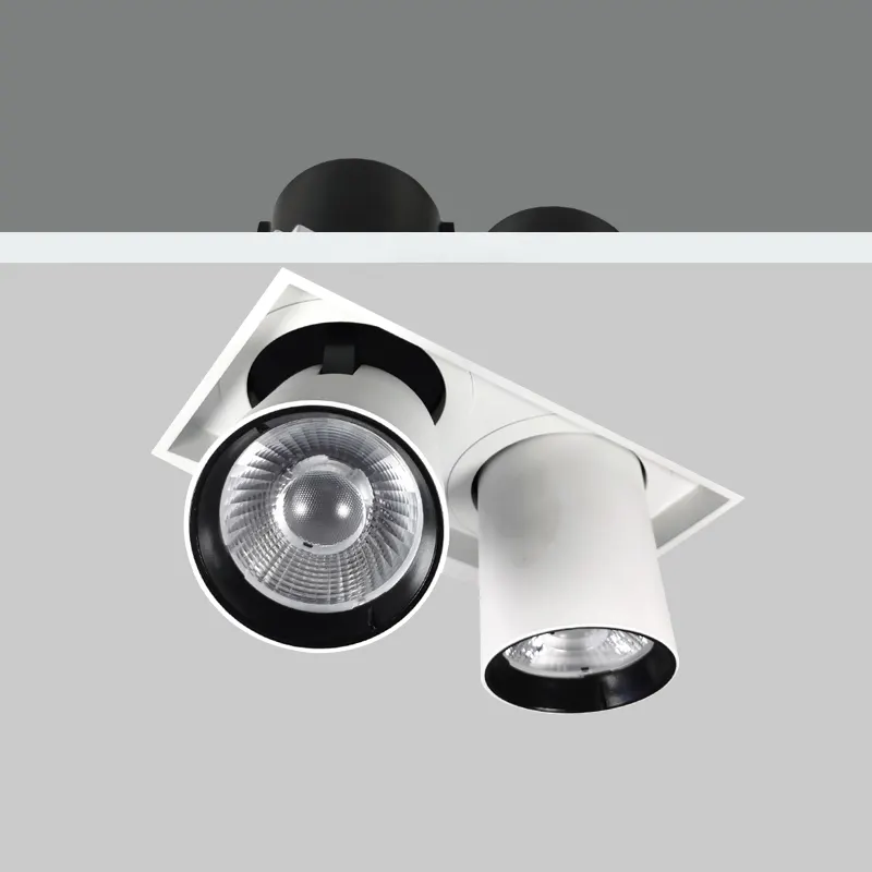 Anti-Glare Rotatable Recessed COB LED Downlight Black 5-24W IP20