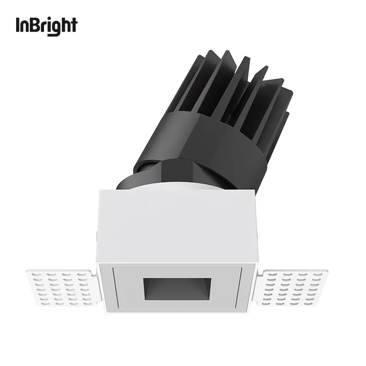 Anti-Glare Trimless Recessed Square COB LED Downlight 8-25W IP65