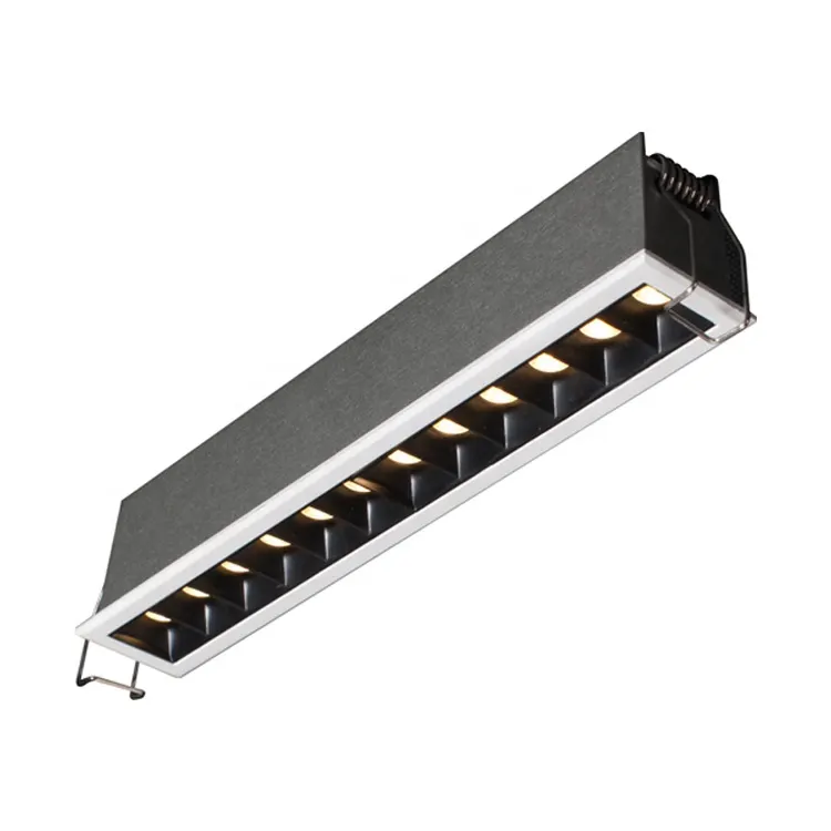 Adjustable Dimmable Recessed LED Grille Spotlight 3-20W