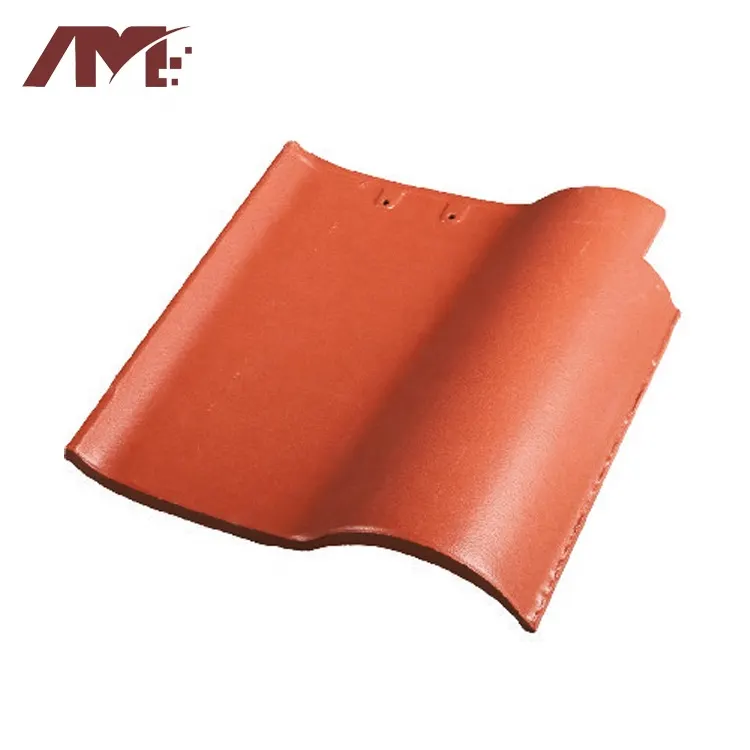 Glazed Flat Clay Roof Tile For Exterior Roofing