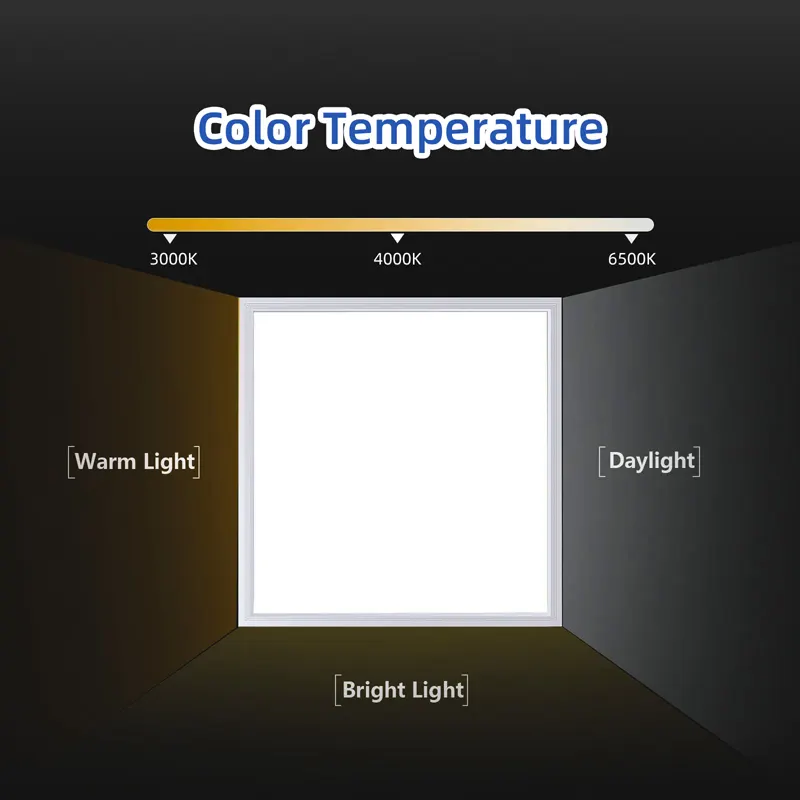 Recessed Square Aluminum LED Panel Light 600x600 48/96W