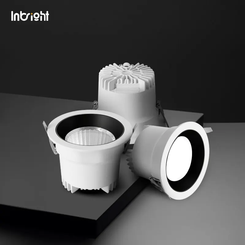 Recessed Aluminum COB LED Downlight 15-35W