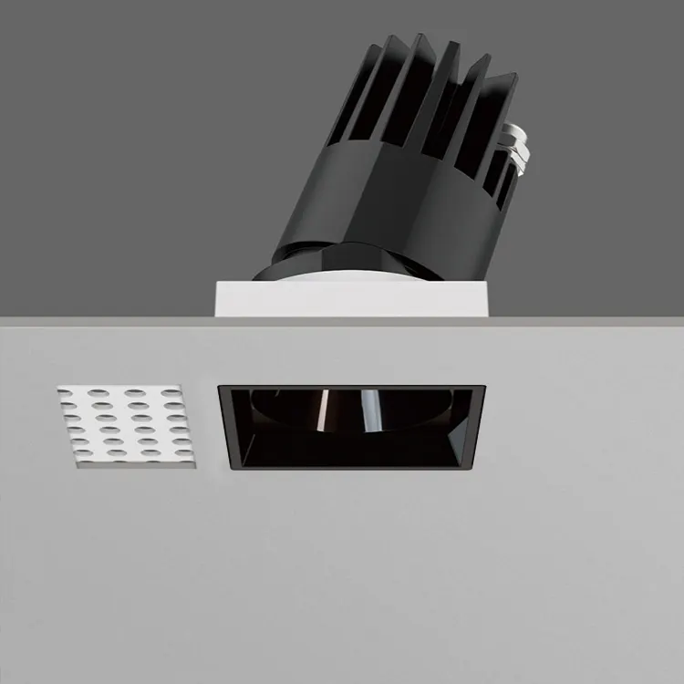 Trimless Dimmable Recessed Square COB LED Downlight 8-25W IP65 product sample