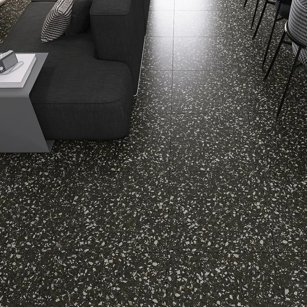 Non-Slip Terrazzo-Look Porcelain Floor Tile 600x600mm