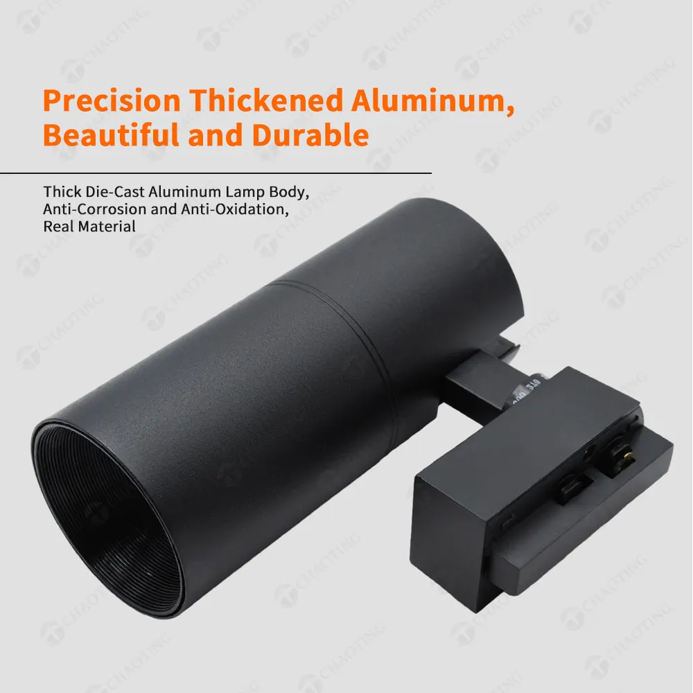 Recessed/Surface-Mounted Aluminum COB LED Track Spotlight 20/30W For 2/3/4-Wire Track