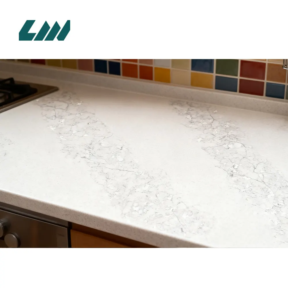 Jade-Look Engineered Quartz Slab 3200x1600mm