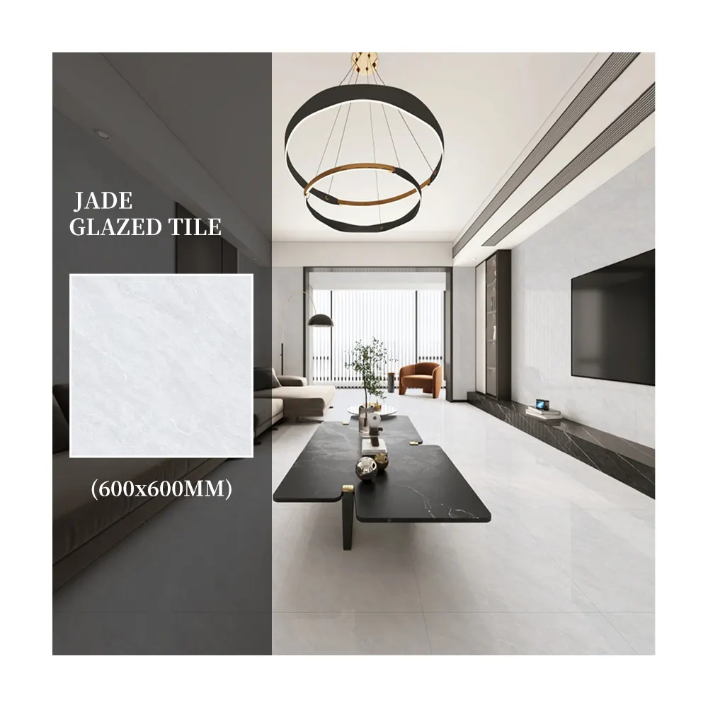 Stone-Look Glazed Porcelain Floor Tile 600x600mm