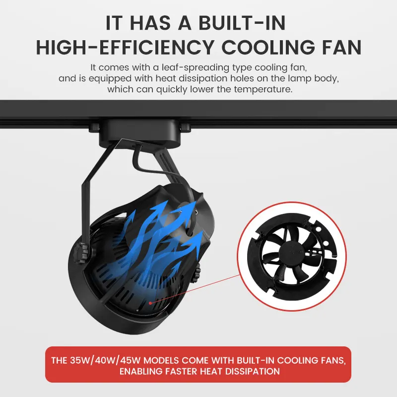 Adjustable LED Track Spotlight 25-45W