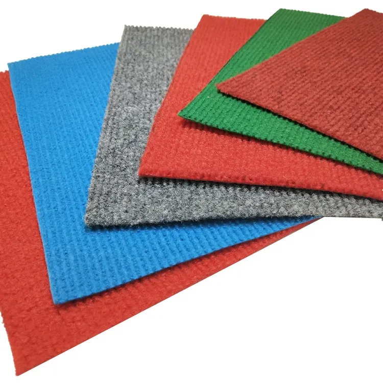 Nonwoven Needle-Punched Ribbed Polyester Exhibition And Event Carpet 2-6mm Thick