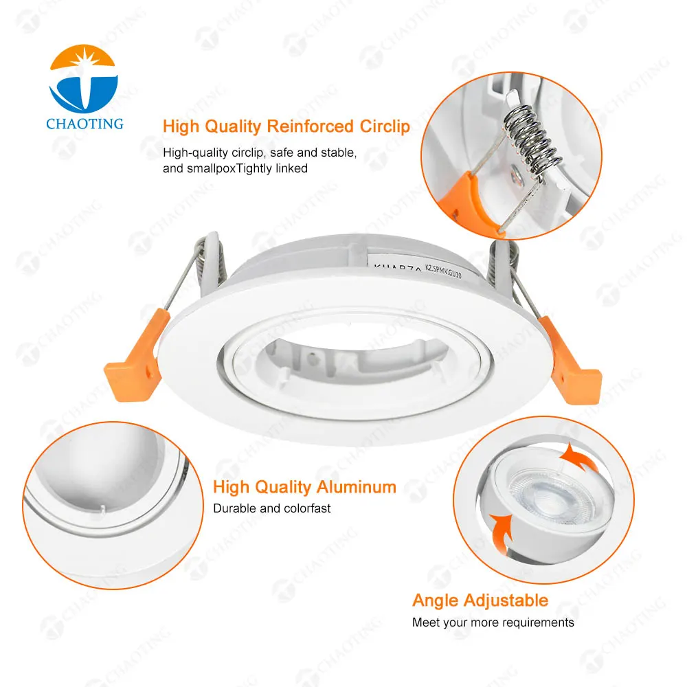 Recessed Aluminum Downlight Housing GU10/MR16