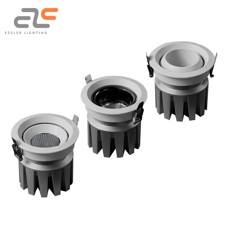 Adjustable Dimmable Recessed LED Downlight 12W IP20