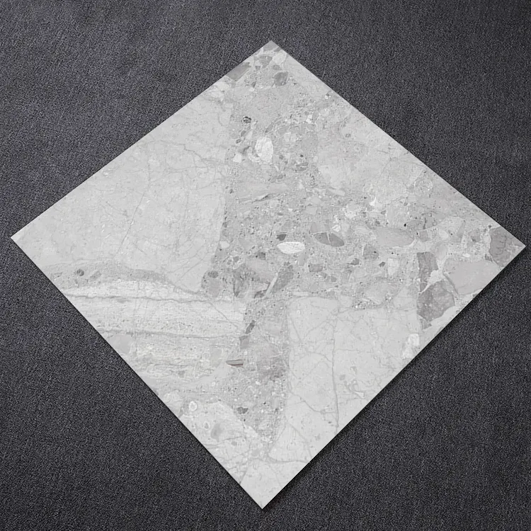 Non-Slip Concrete-Look Gray Porcelain Outdoor Tile 600x600mm