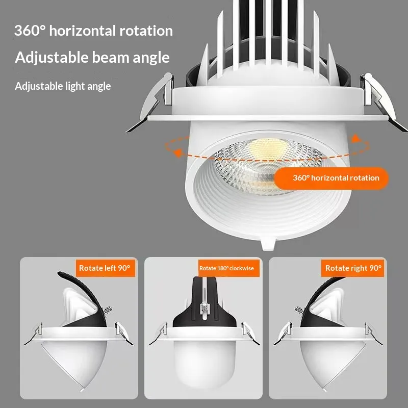 Recessed Aluminum LED Light Fixture IP65