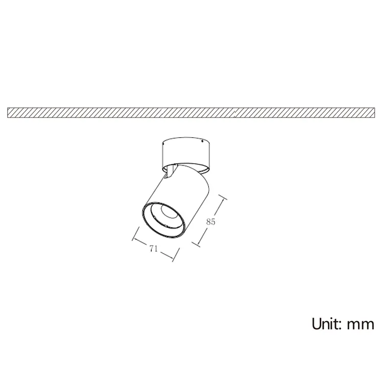 Adjustable Dimmable Surface-Mounted LED Downlight 15/25W
