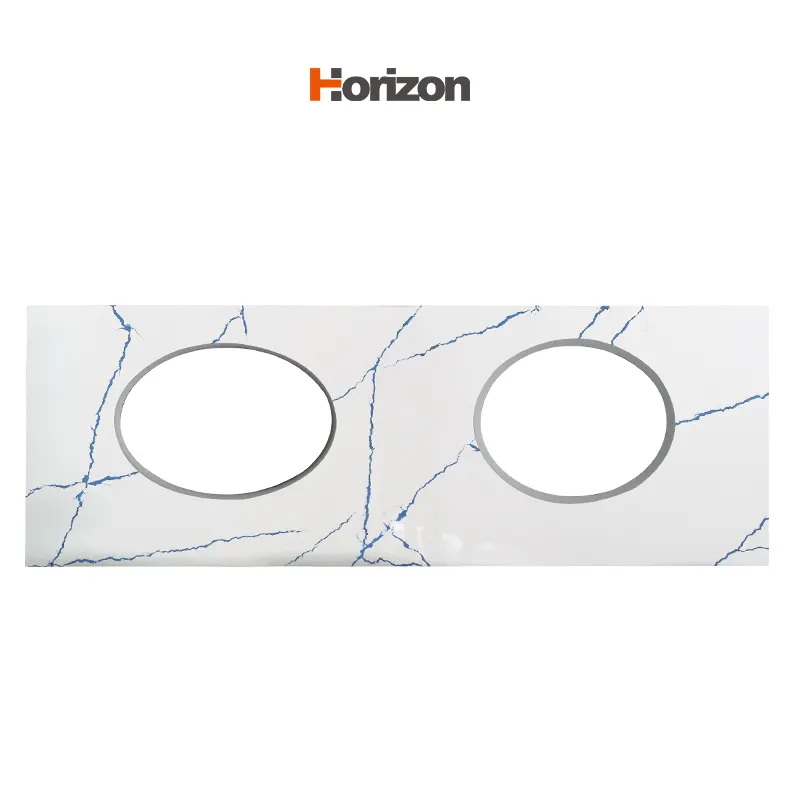 Calacatta White Engineered Quartz Slab 3200x1600mm