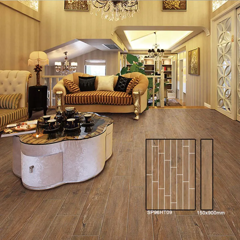 Wood-Look Porcelain Floor Tile 600x600mm