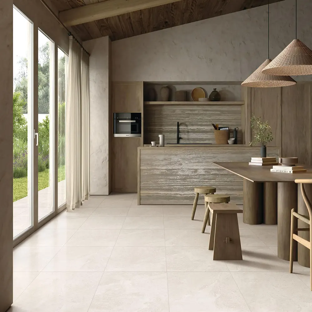 Non-Slip Stone-Look Porcelain Exterior Wall Tile 600x1200 product sample