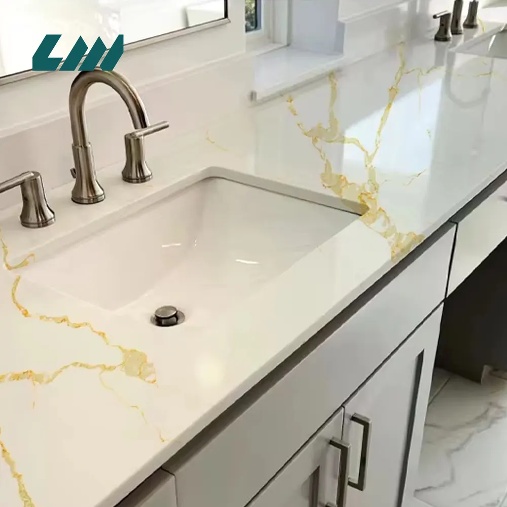 White Engineered Quartz Slab 3200x1600mm