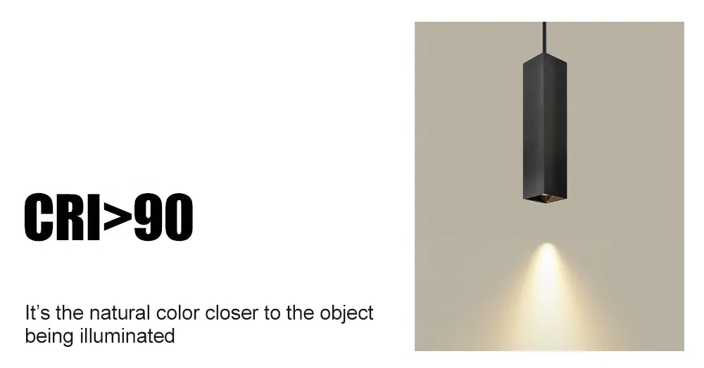 Aluminum LED Pendant Light 55x55x245mm White/Black/Gold 8-29W