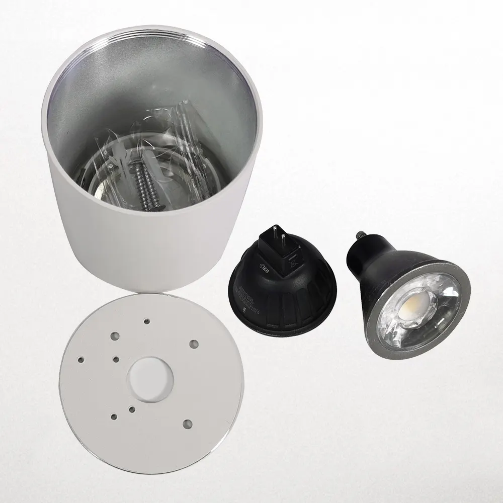 Anti-Glare Surface-Mounted Aluminum Downlight Housing MR16/GU10