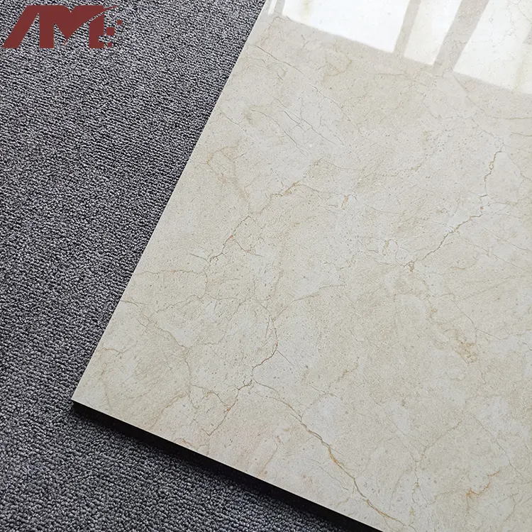 Marble-Look Polished Porcelain Wall And Floor Tile 600x600mm