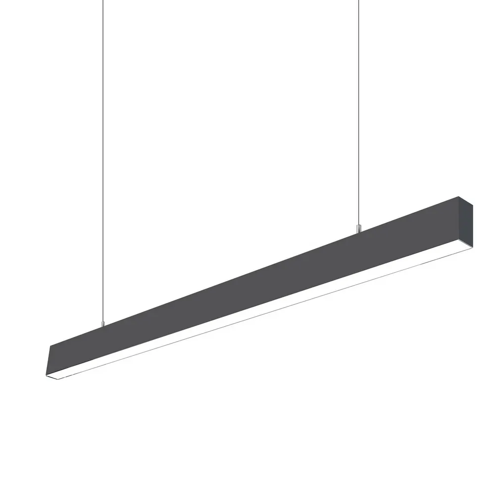 Aluminum Linear LED Pendant Light Black/White 20-50W
